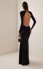 Load image into Gallery viewer, KANIO BLACK MAXI DRESS
