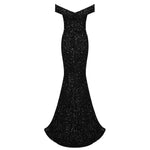 Load image into Gallery viewer, KTIYA BLACK SEQUINS MAXI DRESS
