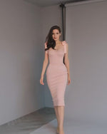 Load and play video in Gallery viewer, OLIVIA PINK MIDI DRESS
