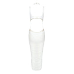 Cargar imagen en el visor de la galería, RIGA WHITE MIDI DRESS
