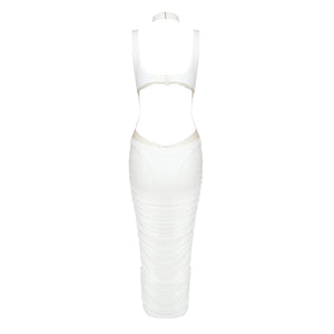 RIGA WHITE MIDI DRESS