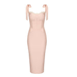 Cargar imagen en el visor de la galería, OLIVIA PINK MIDI DRESS
