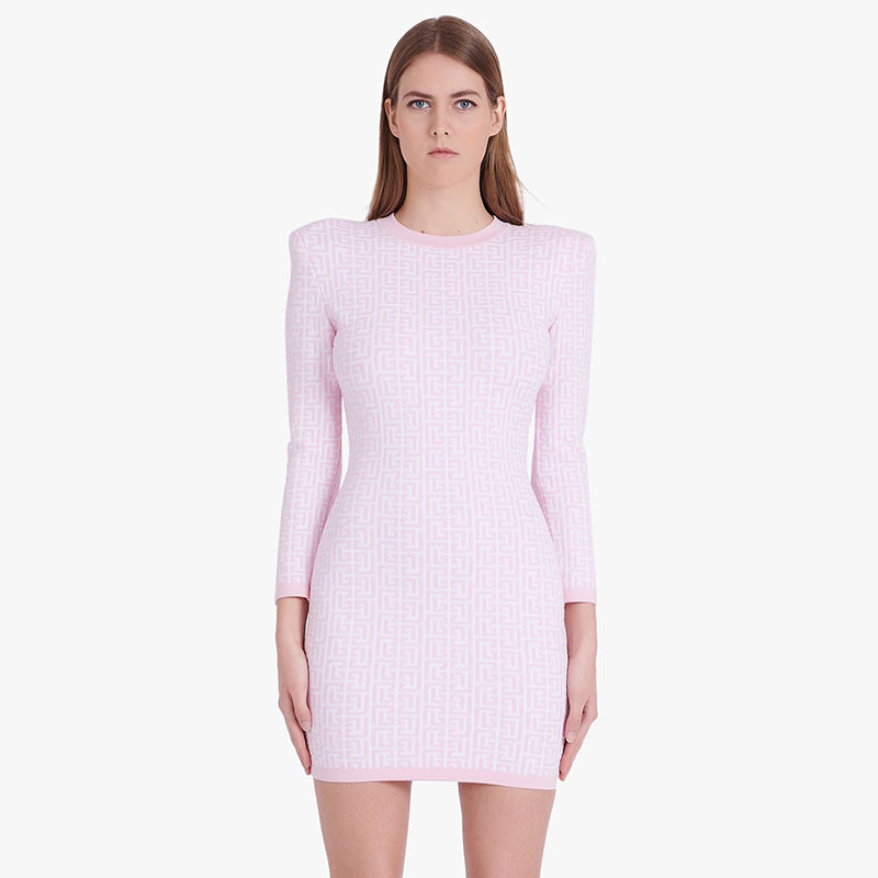 SUSAN JACQUARD SLIM DRESS