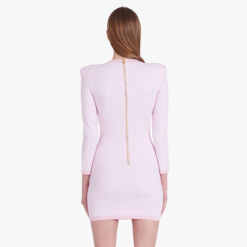 SUSAN JACQUARD SLIM DRESS