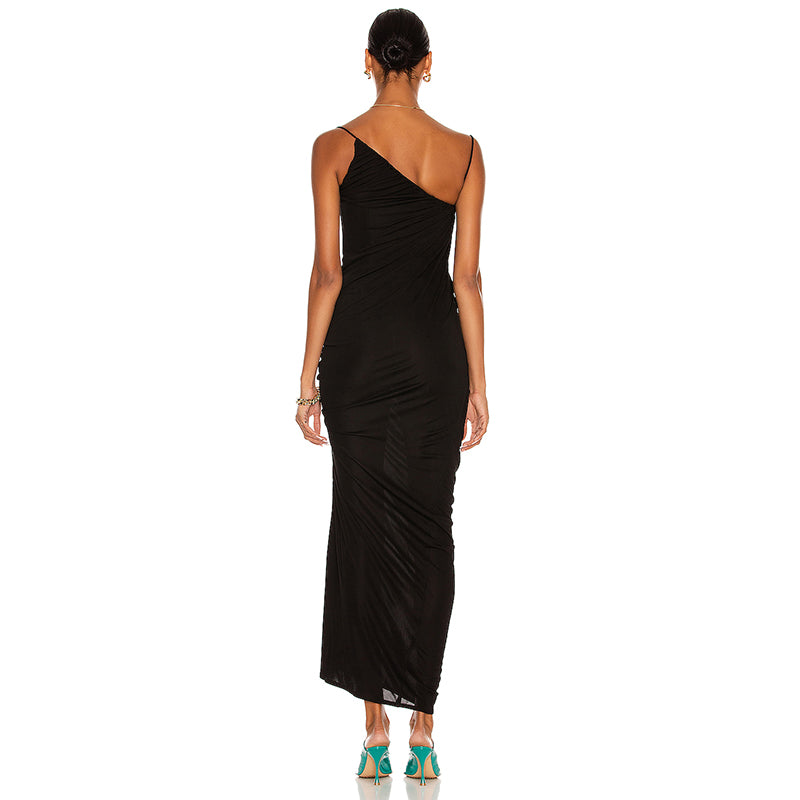 CLARA ONE SHOULDER MAXI DRESS