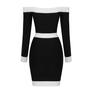 LIDIA COLOUR BLOCKED MINI DRESS