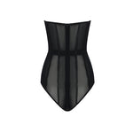 Load image into Gallery viewer, SLOANE BLACK MESH BODYSUIT
