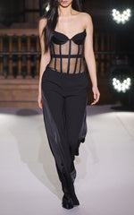 Load image into Gallery viewer, SLOANE BLACK MESH BODYSUIT
