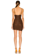 Cargar imagen en el visor de la galería, CICI BROWN MINI DRESS
