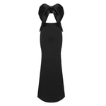 Load image into Gallery viewer, GETAR BLACK LONG DRESS
