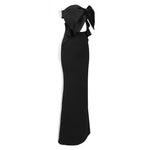 Load image into Gallery viewer, GETAR BLACK LONG DRESS
