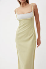 Cargar imagen en el visor de la galería, GBANDOIR BEIGE LONG DRESS
