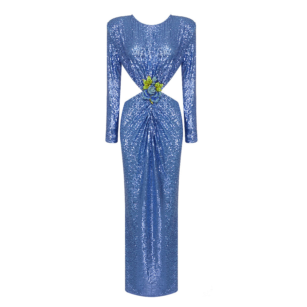 KAYLEI BLUE LONG DRESS