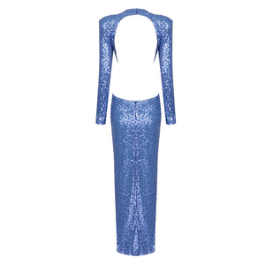 KAYLEI BLUE LONG DRESS