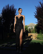 Load image into Gallery viewer, THEANA BLACK DRESS SET
