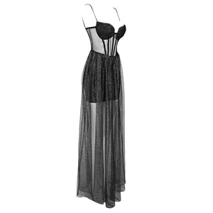 TOLIA BLACK LONG DRESS