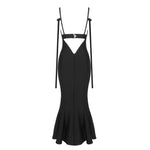 Load image into Gallery viewer, TIWAO BLACK LONG DRESS
