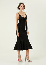 Load image into Gallery viewer, TIWAO BLACK LONG DRESS
