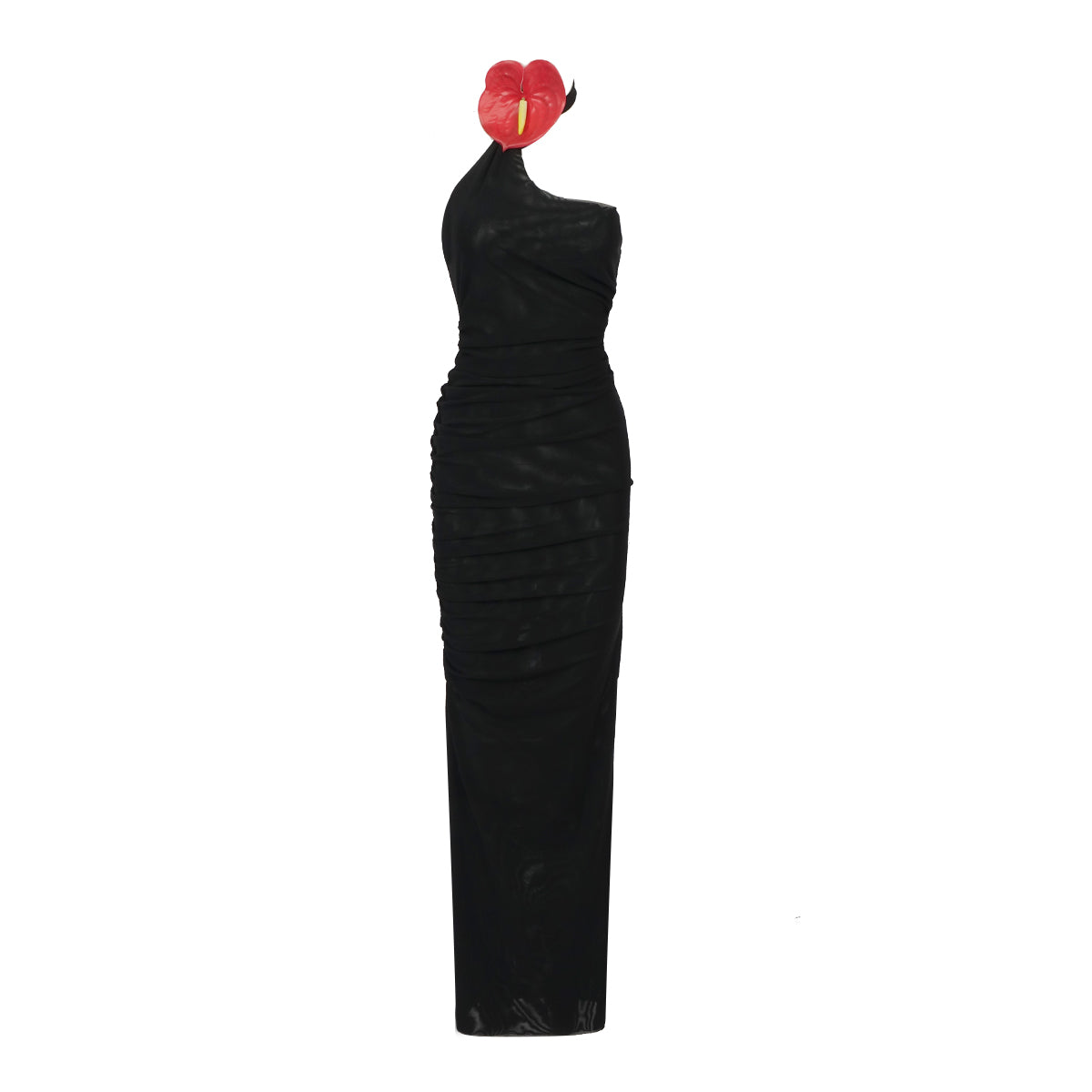 TUZERO BLACK LONG DRESS