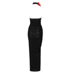 Cargar imagen en el visor de la galería, TUZERO BLACK LONG DRESS
