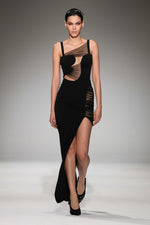 Load image into Gallery viewer, UALD BLACK LONG DRESS
