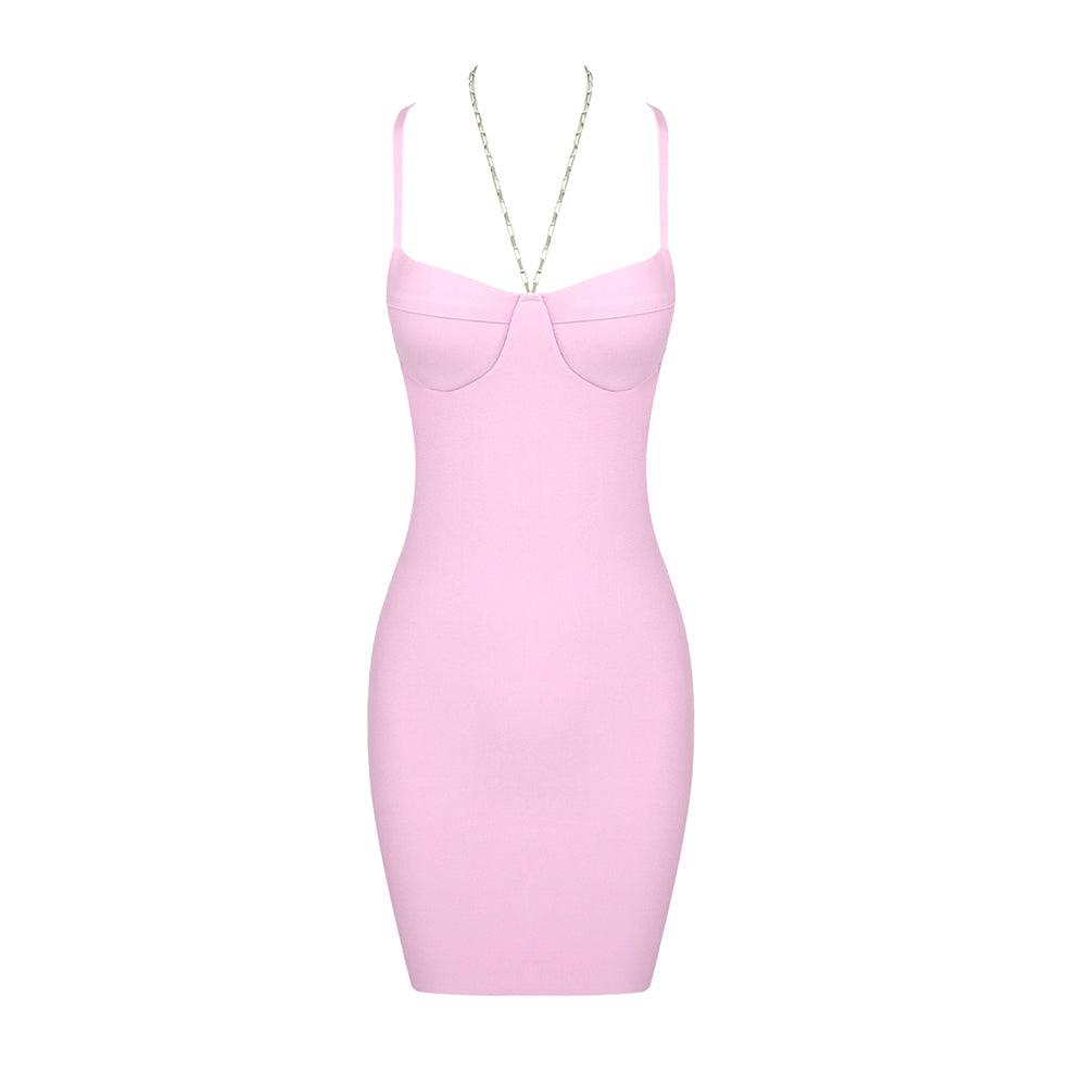 UQIE PINK MINI DRESS