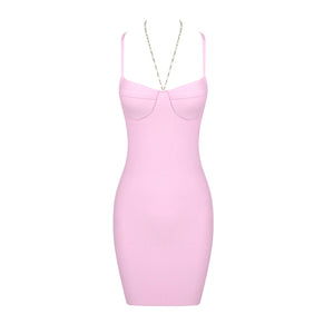 UQIE PINK MINI DRESS