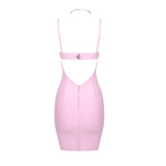 Load image into Gallery viewer, UQIE PINK MINI DRESS
