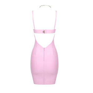 UQIE PINK MINI DRESS